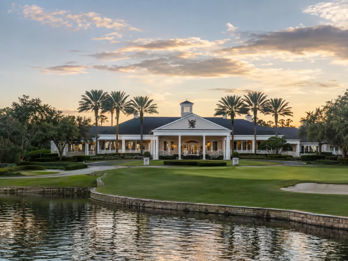 Lake Nona Estates luxury estate home behind the gates at Lake Nona Golf and Country Club in Orlando, Florida