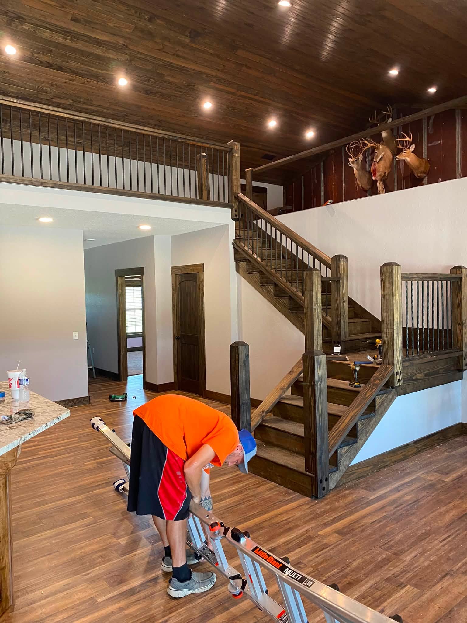 Set of interior stairs