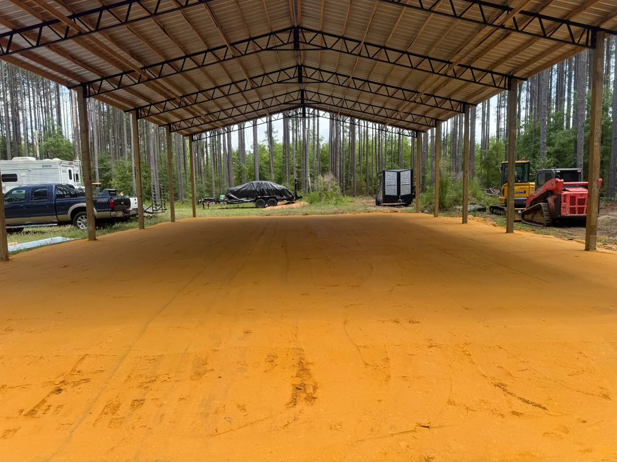 Forestry mulching equipment in Springfield GA wooded setting