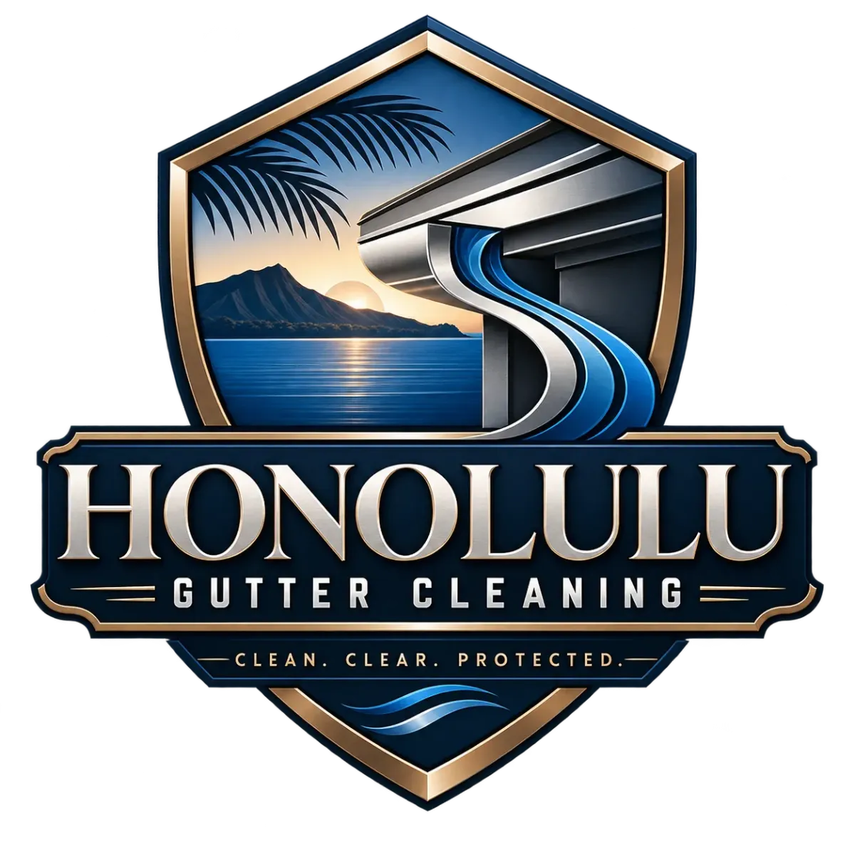 Professional gutter cleaning services in Honolulu, Hawaii.