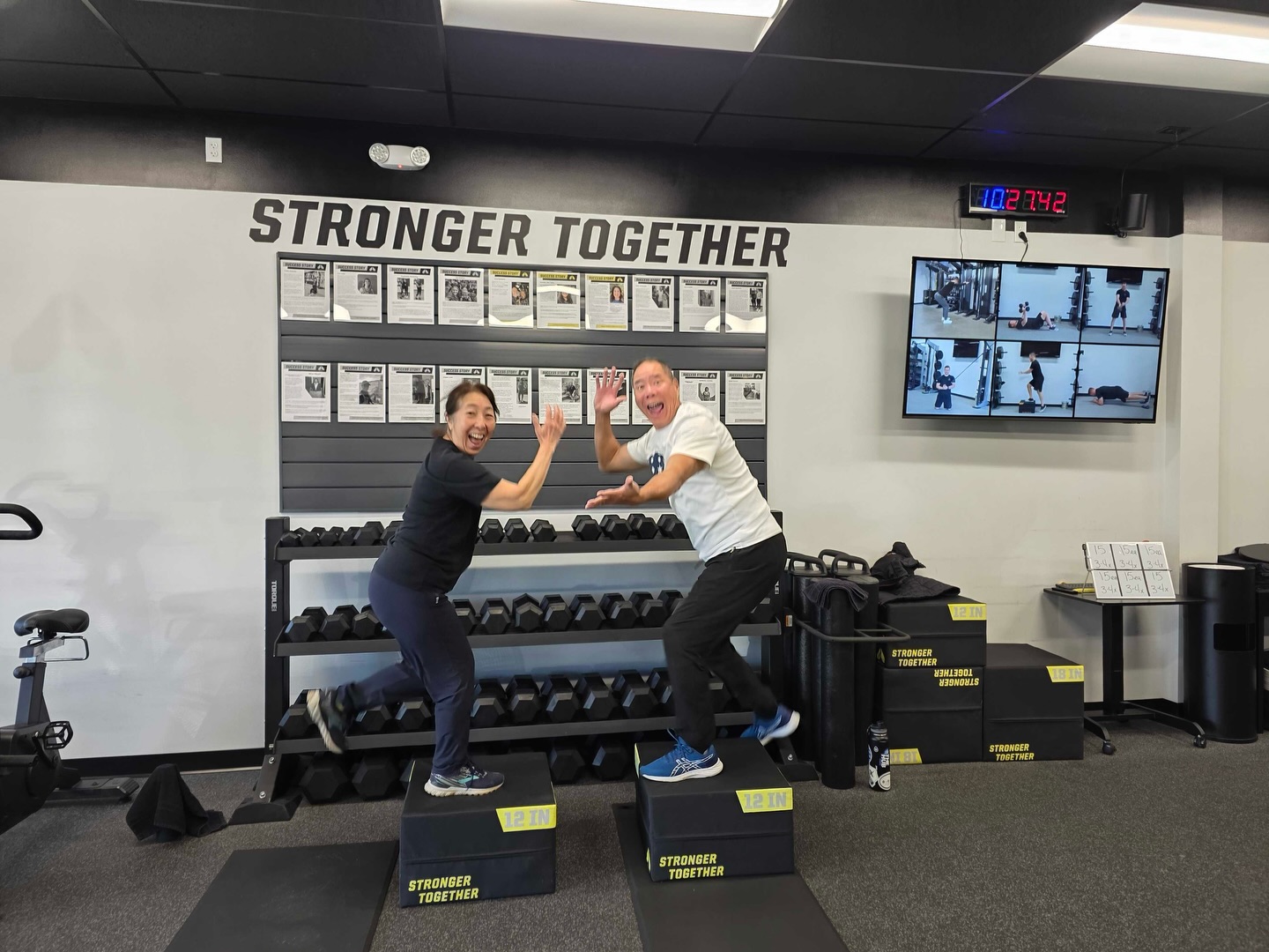 We offer daily full-body strength training, with different exercises each day, and everything is tailored to meet you where you are, whether you’re just getting started or getting back into a routine.