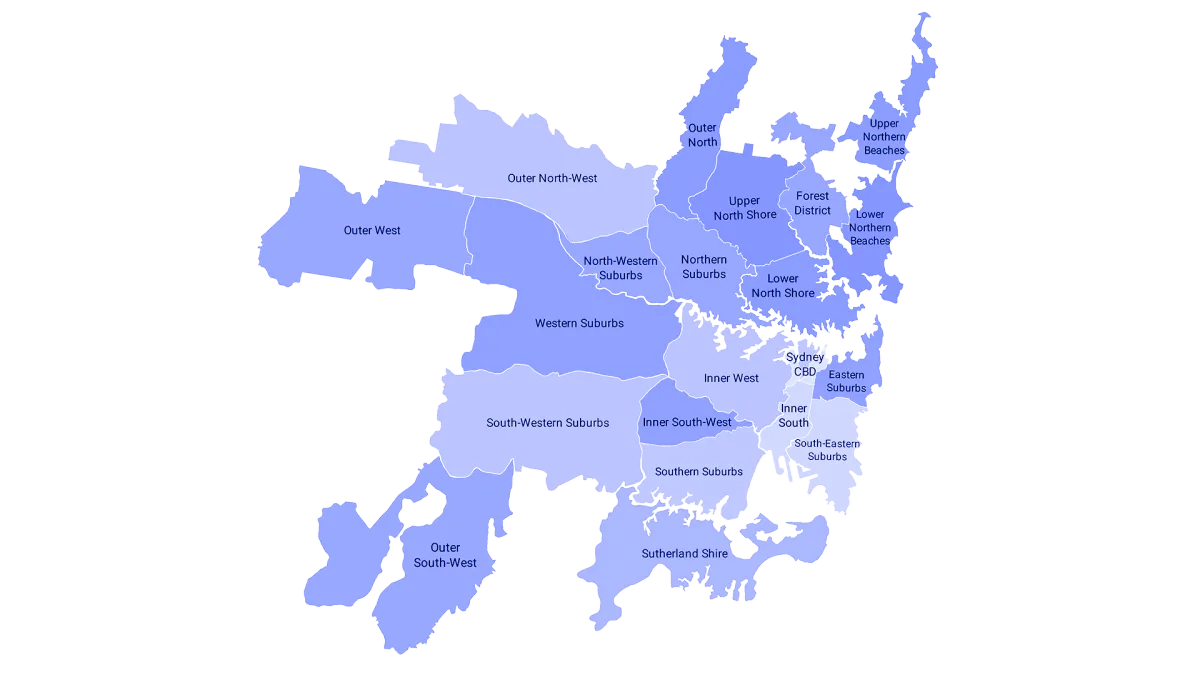 Sydney Region Map