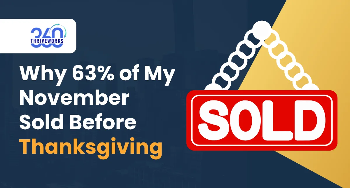 Why 63% of My November Sold Before Thanksgiving