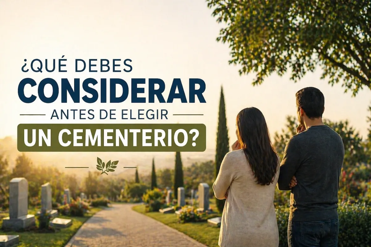 Qué considerar antes de elegir un cementerio