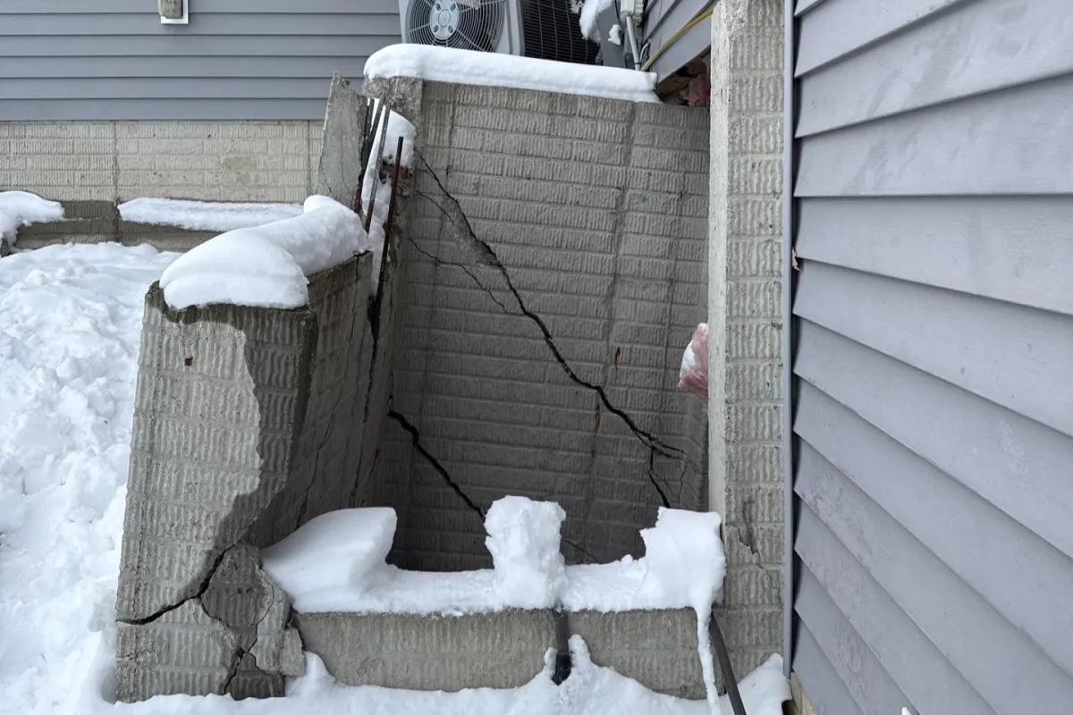 Extensive Damage From Vehicle Impact