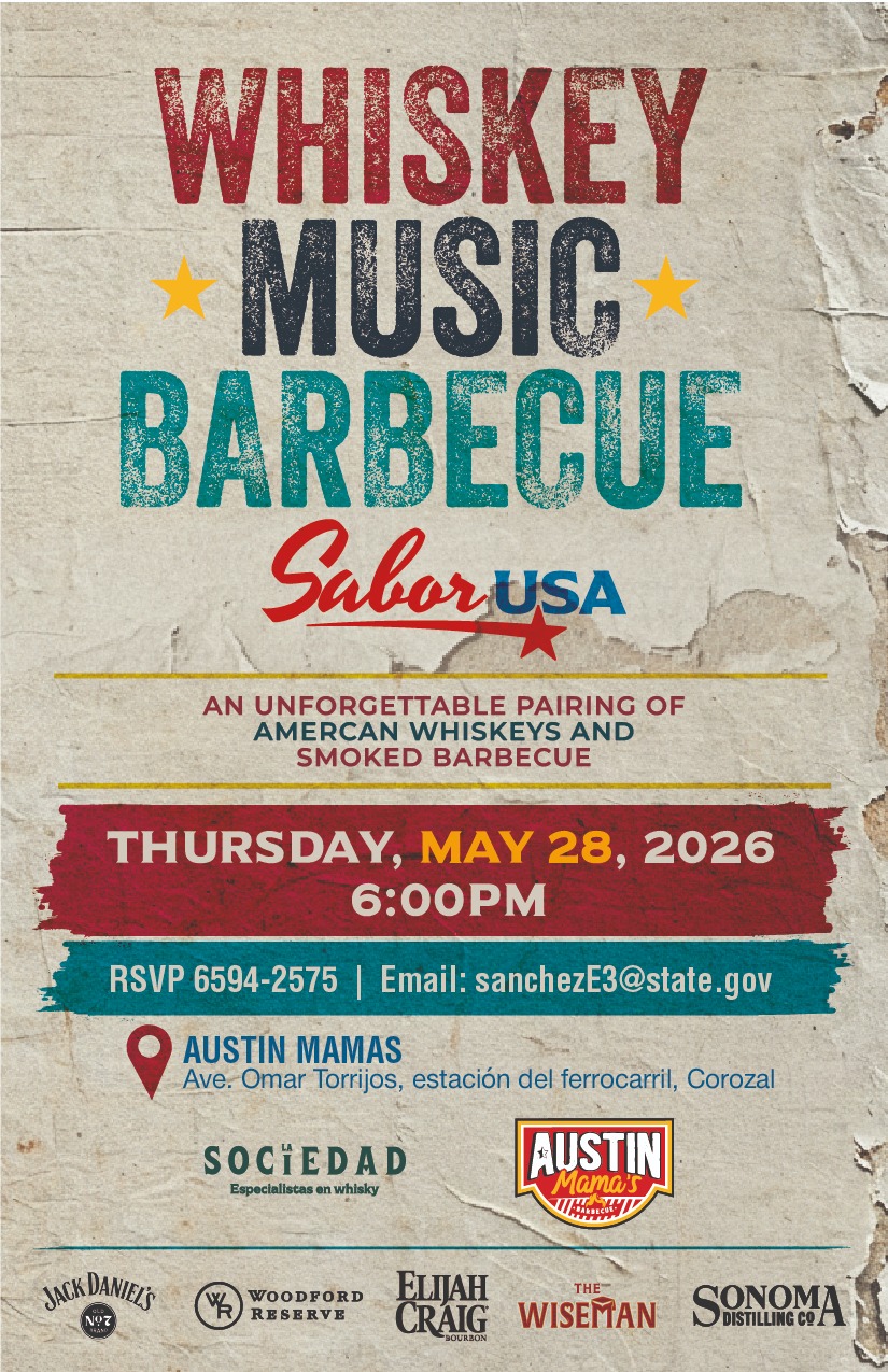Editorial photo of american whiskey and texas barbecue pairing