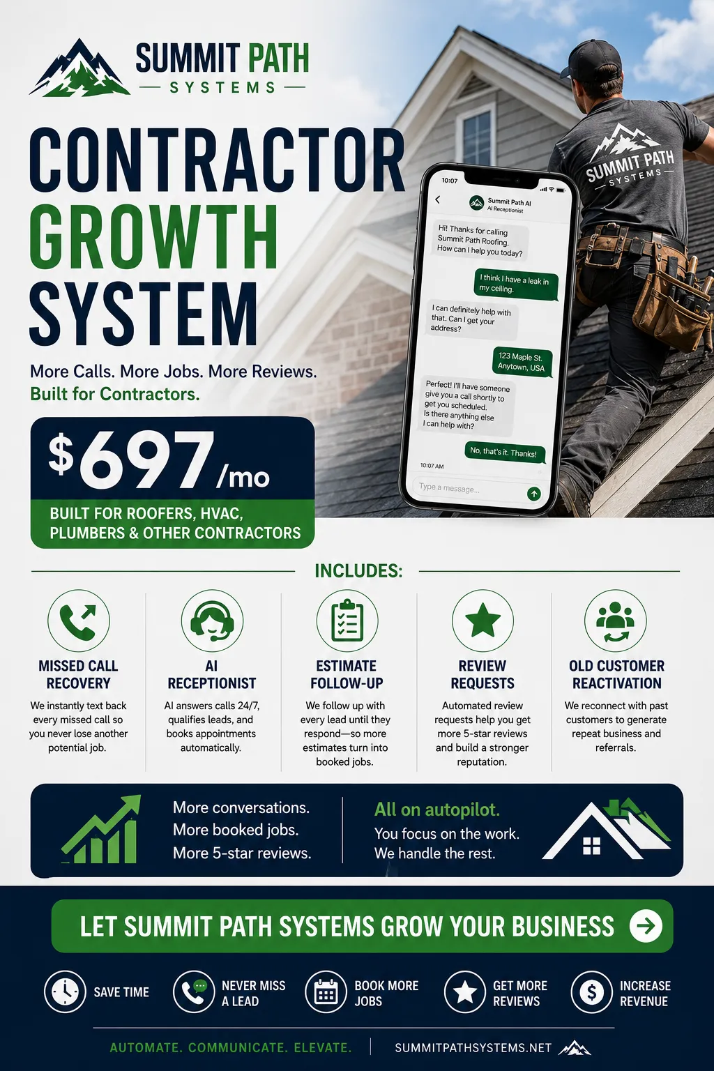 Contractor Growth System for Summit Path Systems.