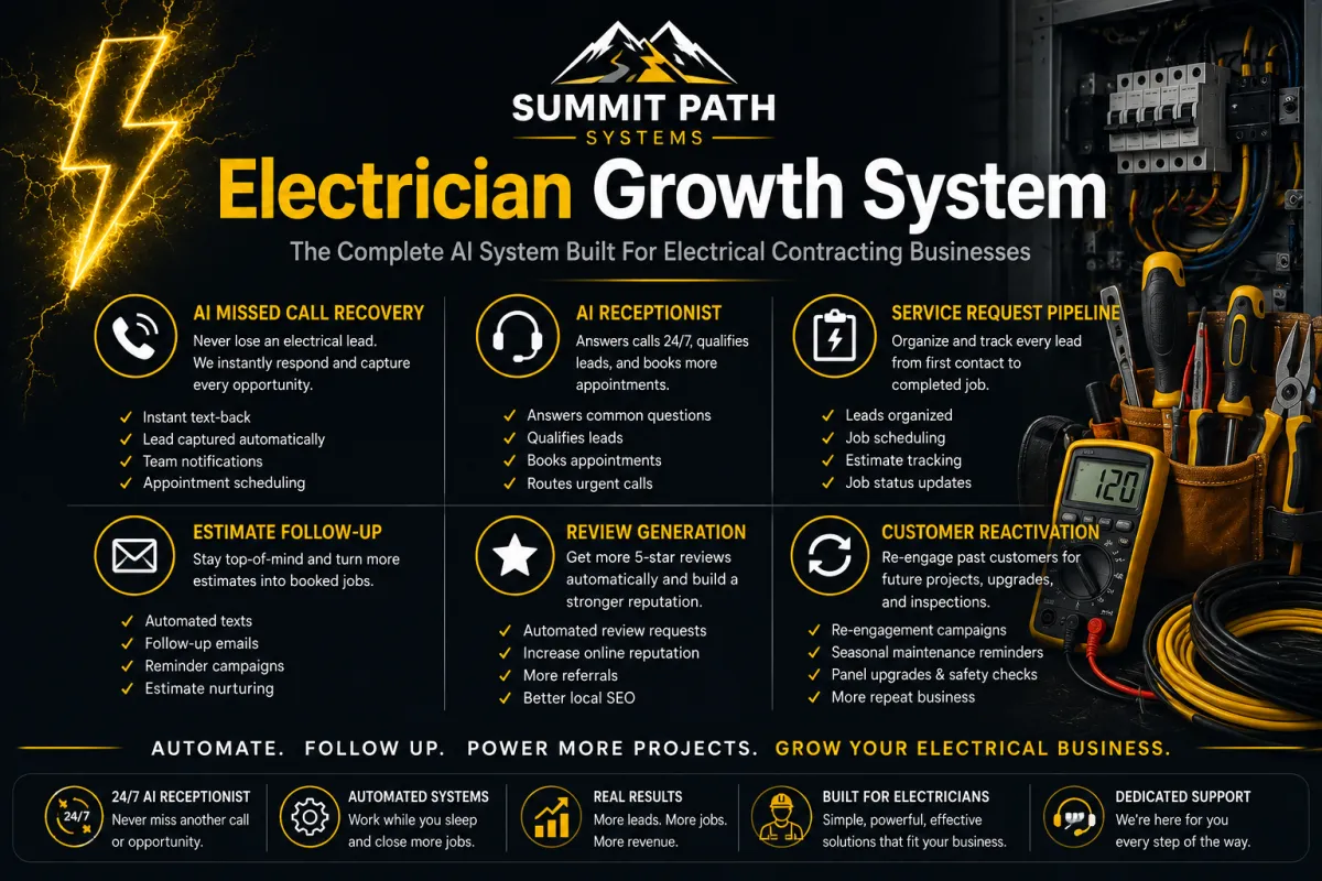Electrical Repair Growth System for Summit Path Systems.