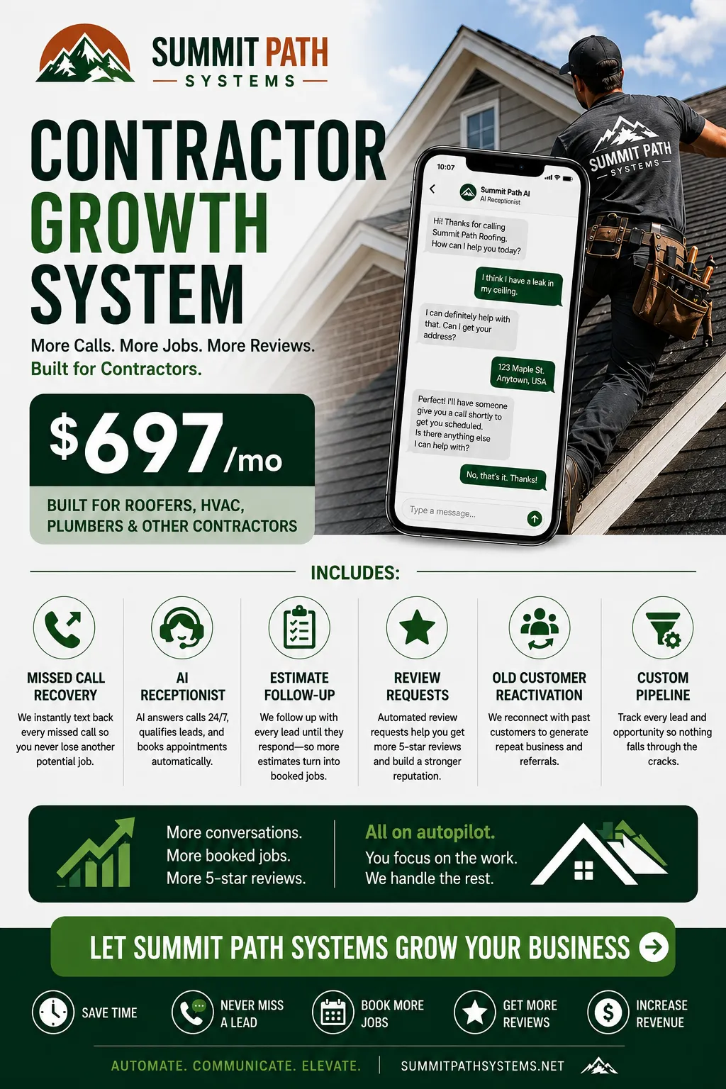 Contractor Growth System for Summit Path Systems.