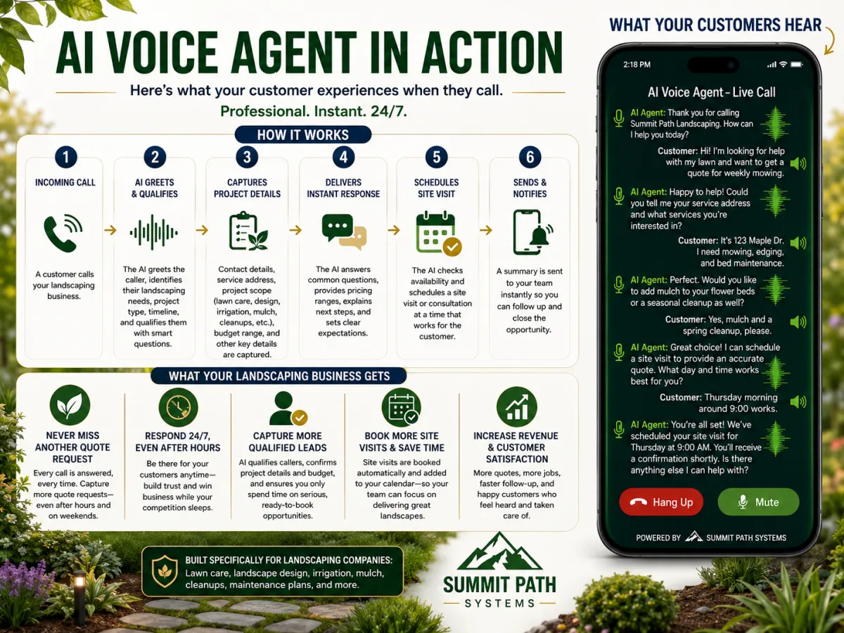 AI Voice Agent in Action for Summit Path Systems.