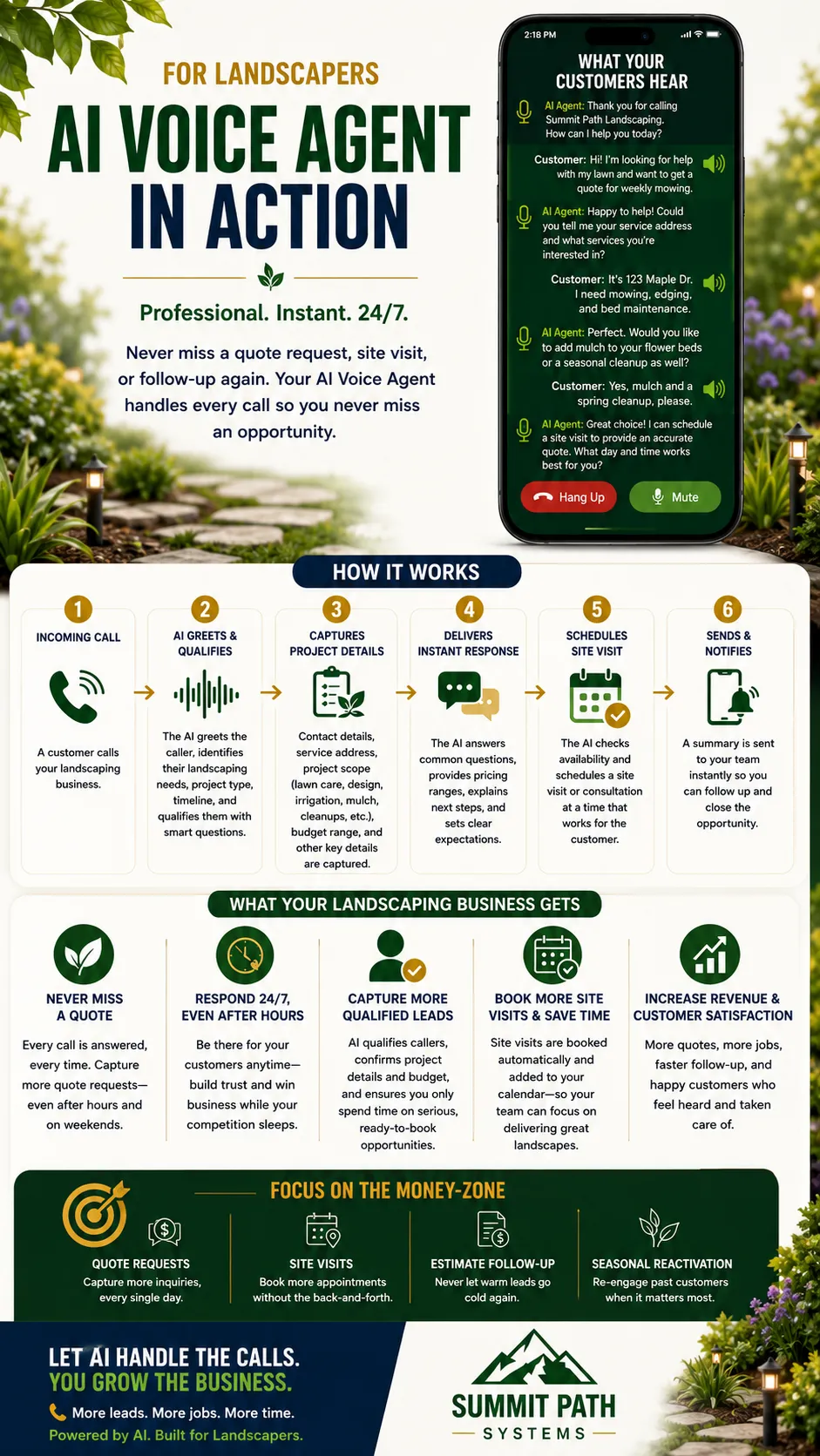 AI Voice Agent in Action for Summit Path Systems.