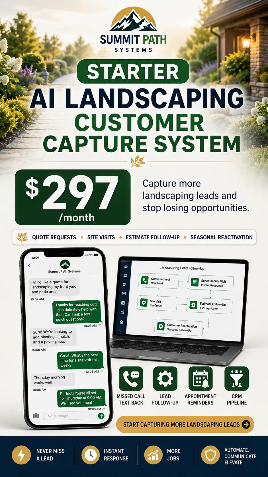 Starter — Landscaping AI Capture System for Summit Path Systems.