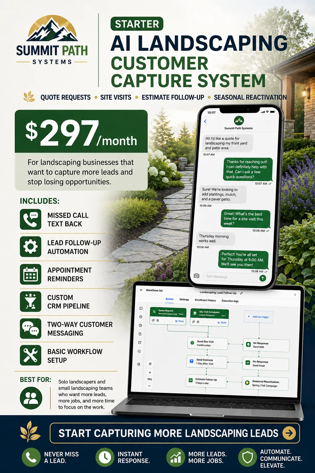 Starter — Landscaping AI Capture System for Summit Path Systems.