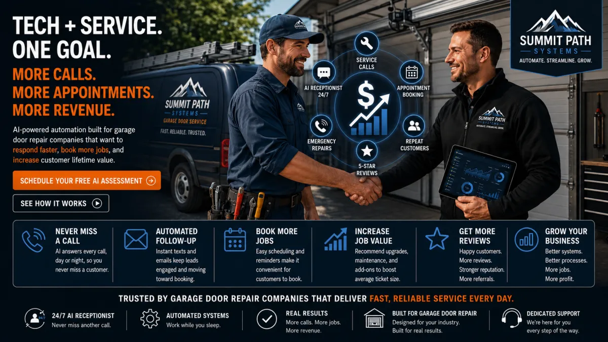 Garage Door Tech + Trade for Summit Path Systems.