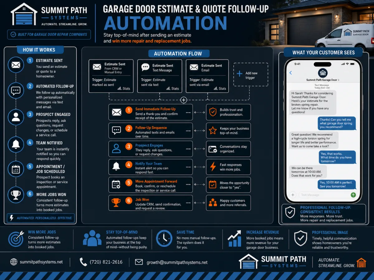 Garage Door Estimate & Quote Follow-Up