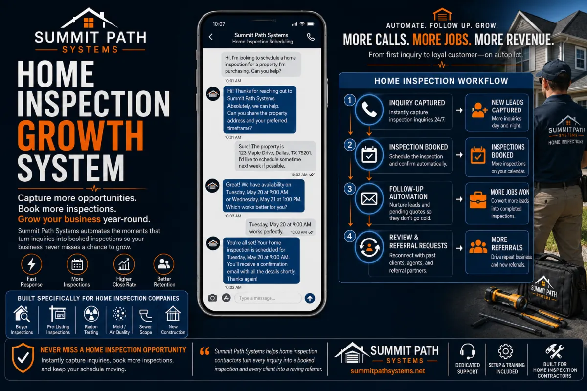 Home Inspection Missed Calls Workflow
