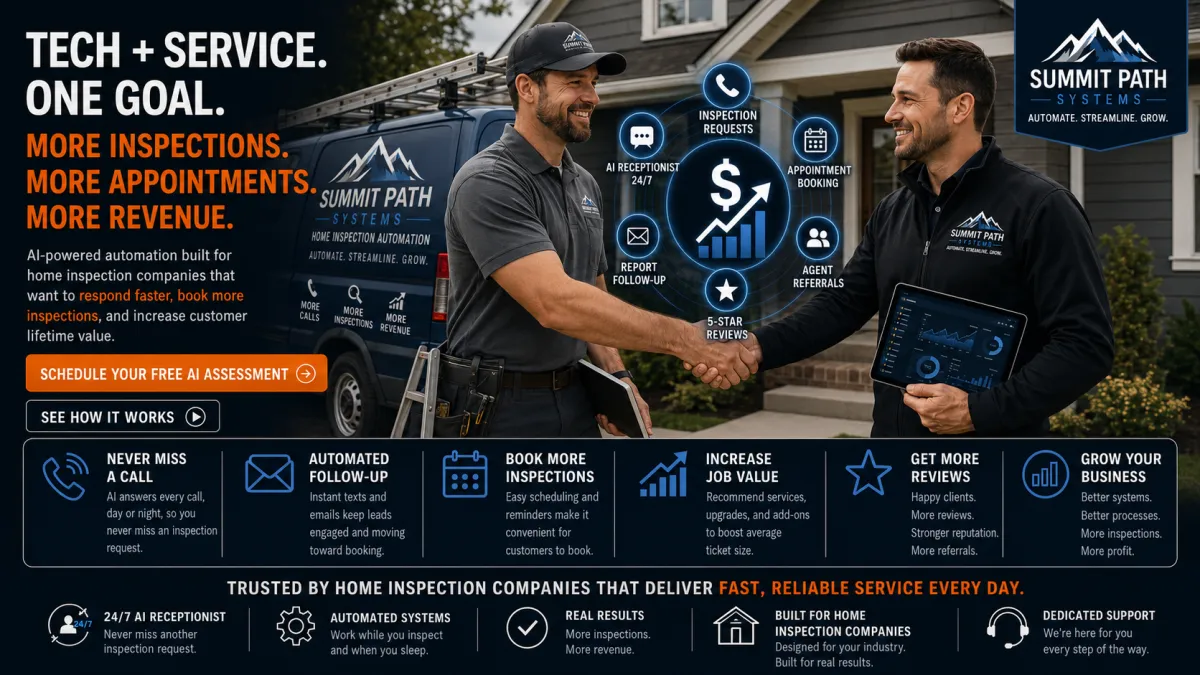 Home Inspector Tech and Trade Together
