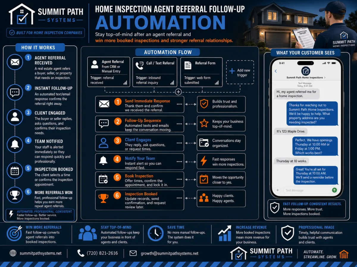 Home Inspection Agent Referral Automation