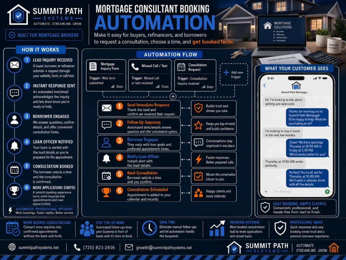 Mortgage Consultation Booking Automation Workflow