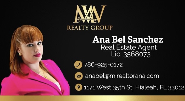 Mirealtorana.com, mirealtorana, Hialeah Realtor, Miami Realtor, La mejor de miami