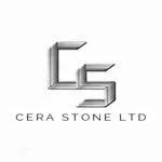"Cera Stone Ltd. logo in chrome finish — premium stone and tile supplier partnered with B&Y Reno Corp."