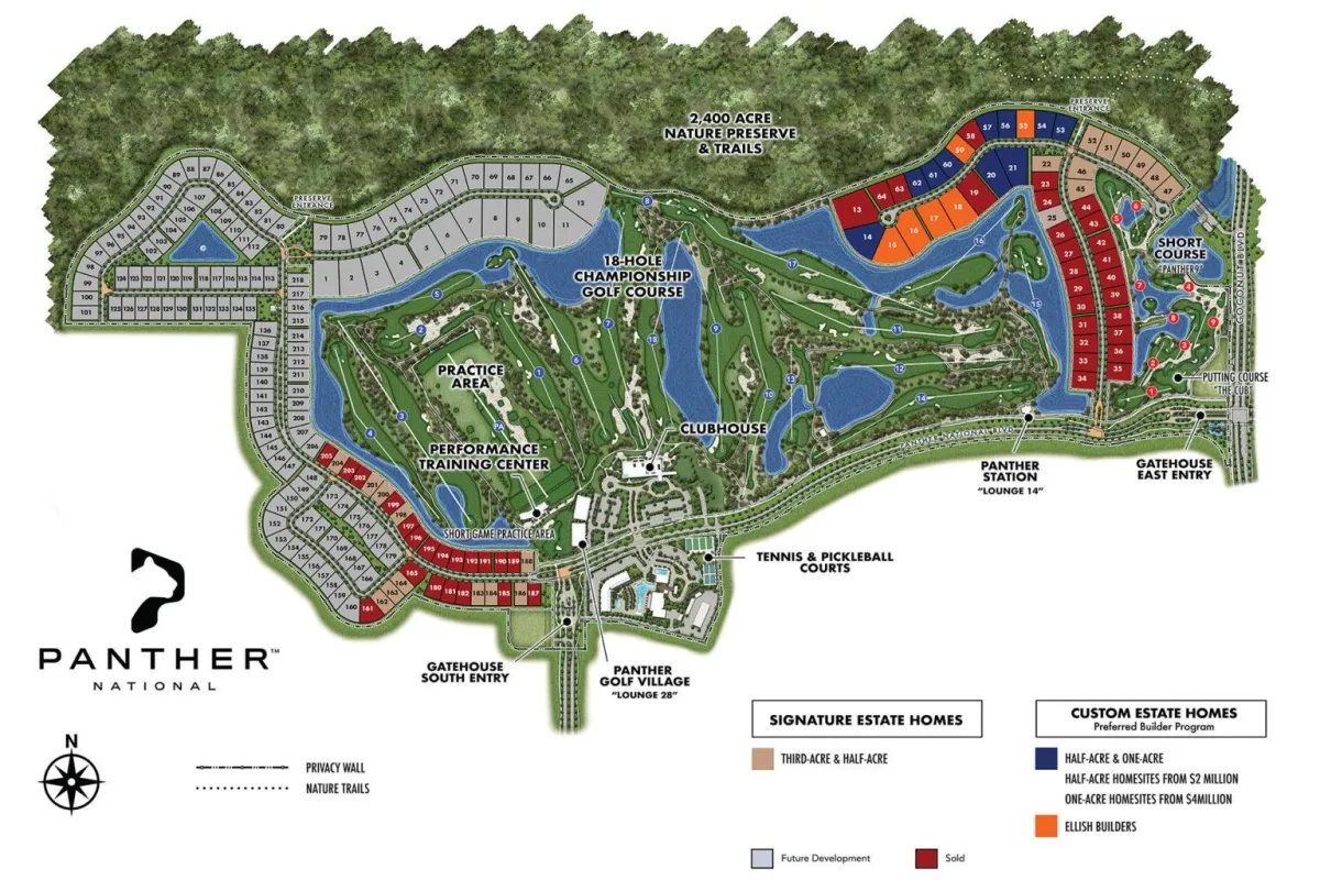 Panther National Home Site Plan