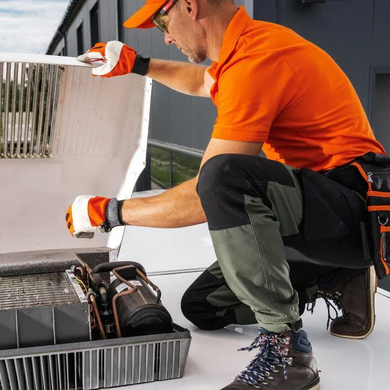 Technician performing electrical diagnostics at our RV repair shop