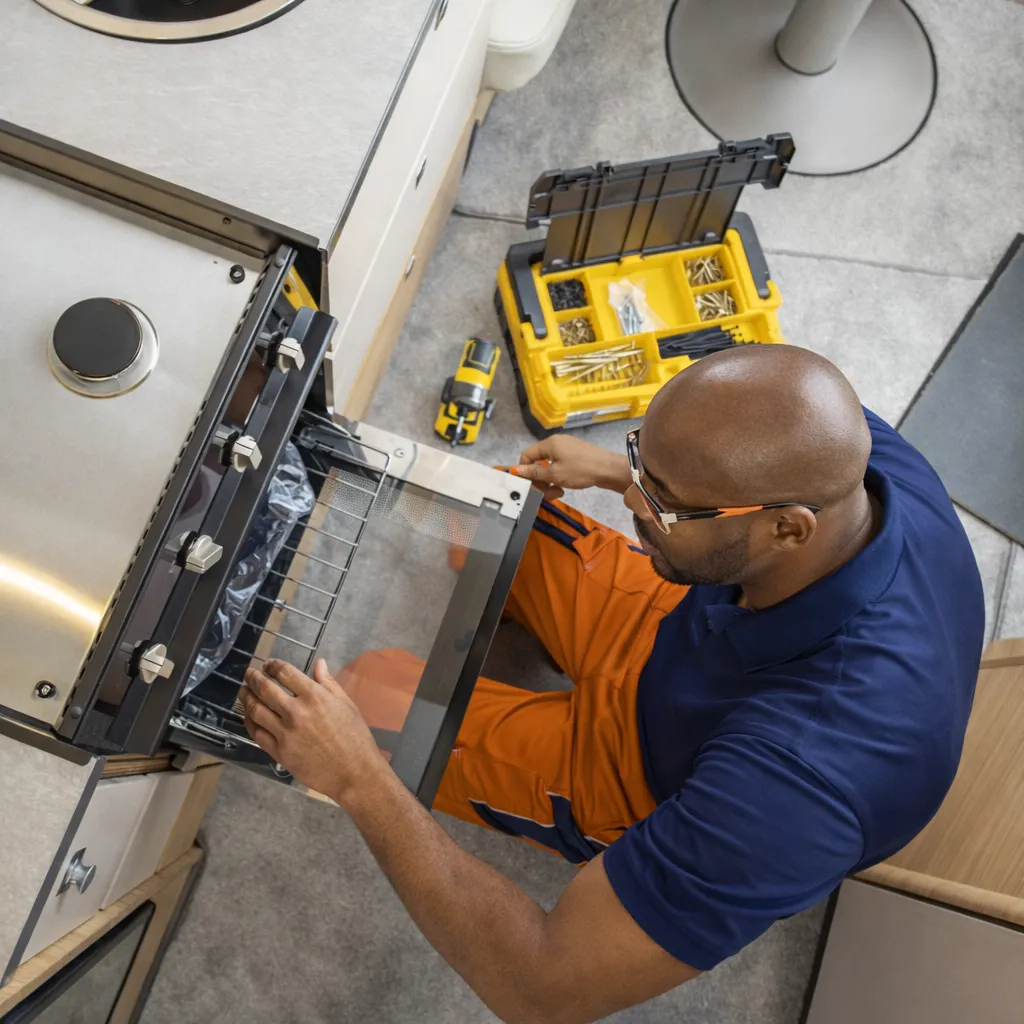 Man conducting repairs