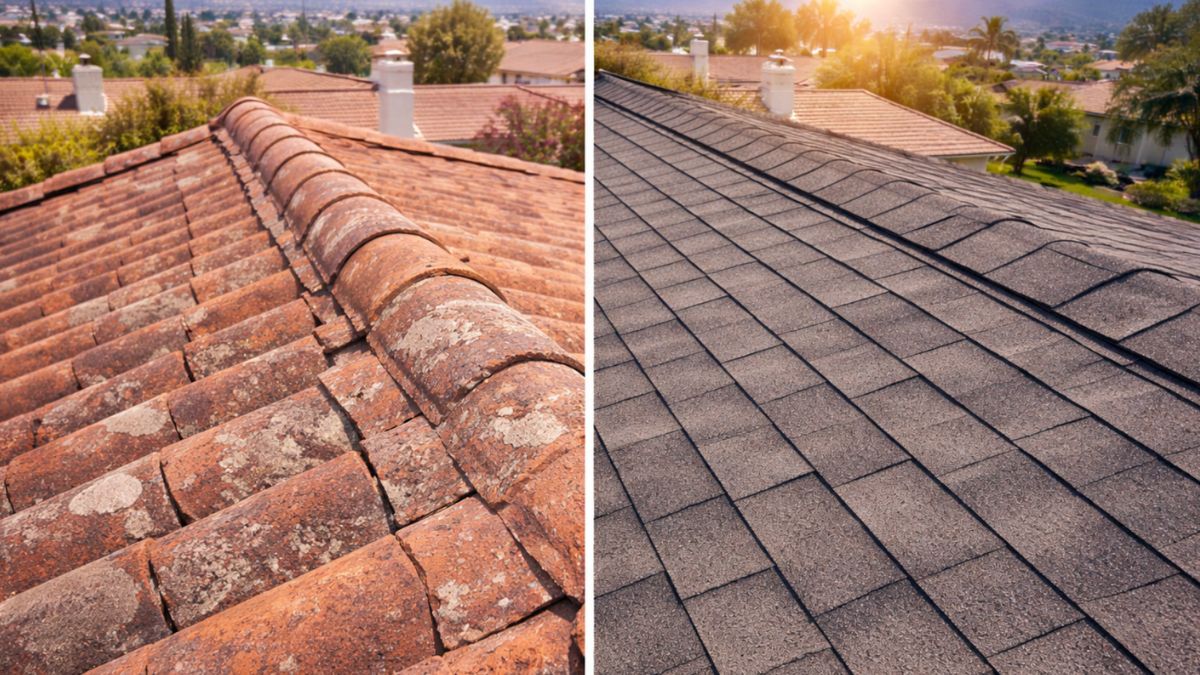Which Is Better? Tile Roof or Shingle Roof in El Cajon