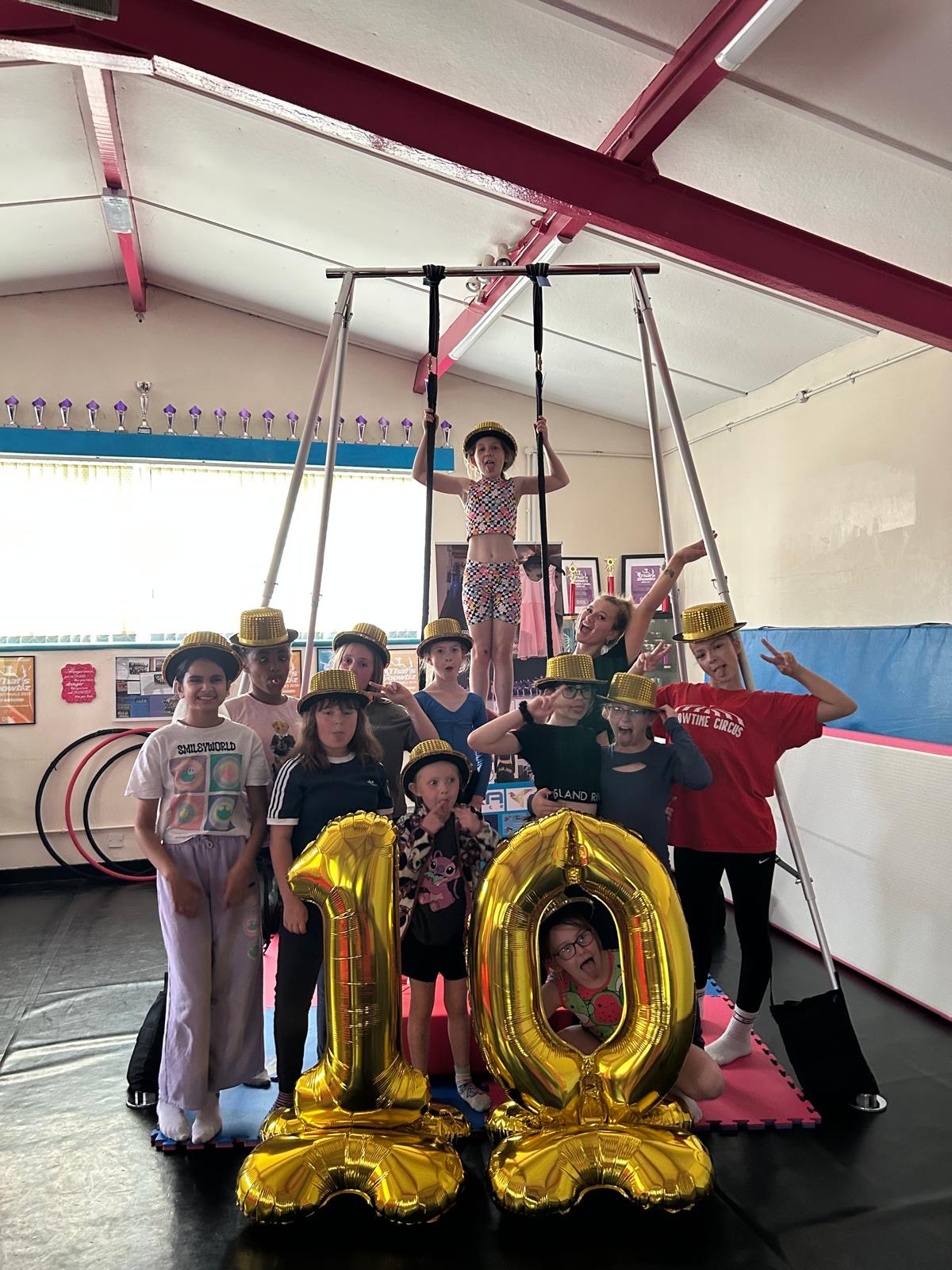 circus birthday party lessons children