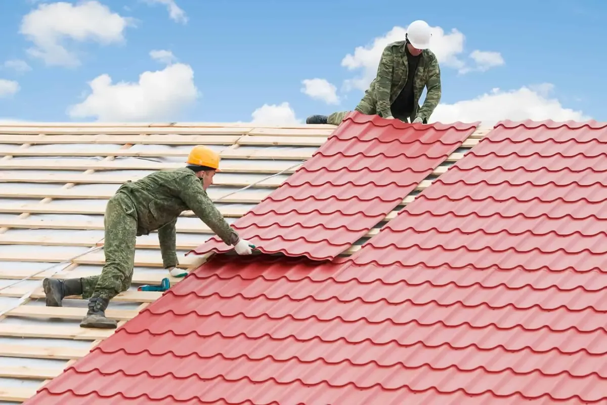 Metal Roof Section Install