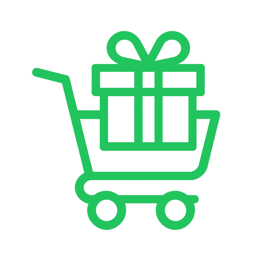 Three-step process icons for joining, store tour, and shopping for safer essentials.