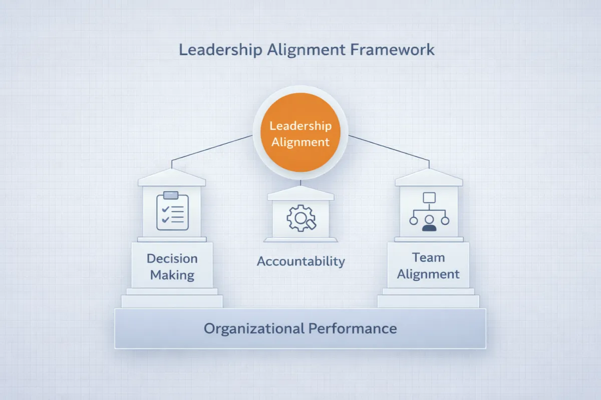 Organizational leadership consulting framework for improving team performance