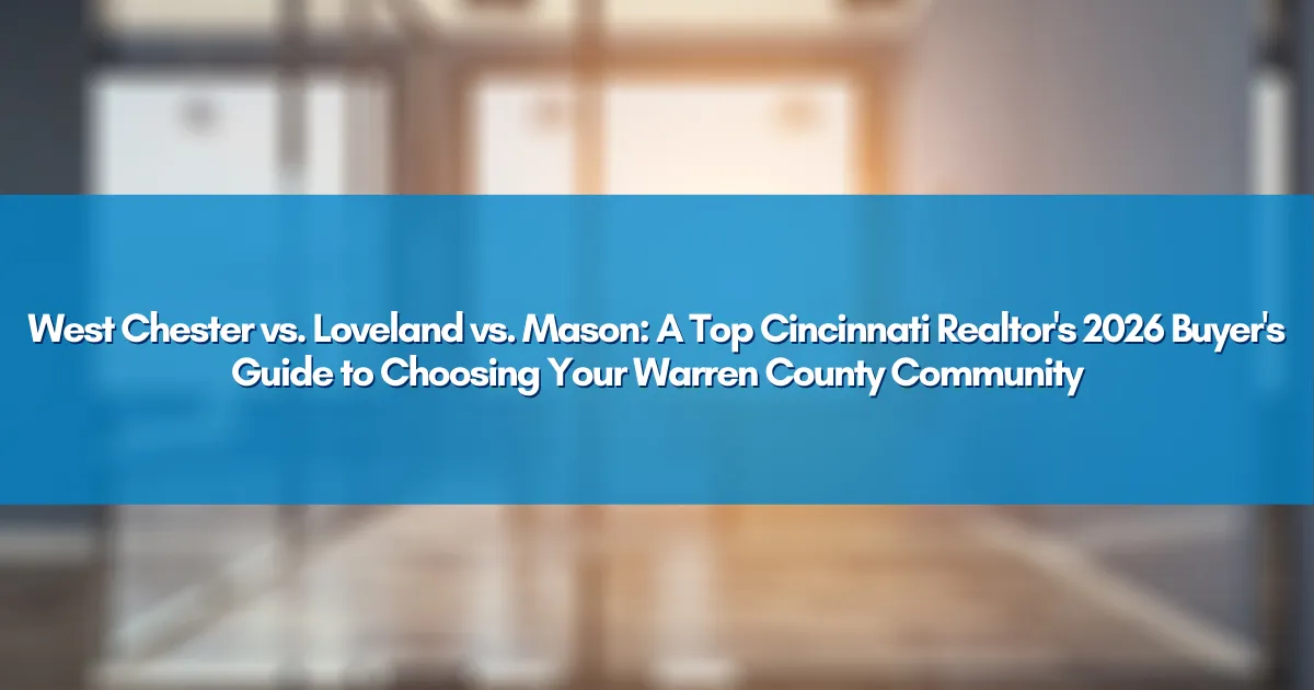 West Chester vs. Loveland vs. Mason: A Top Cincinnati Realtor's 2026 Buyer's Guide to Choosing Your Warren County Community