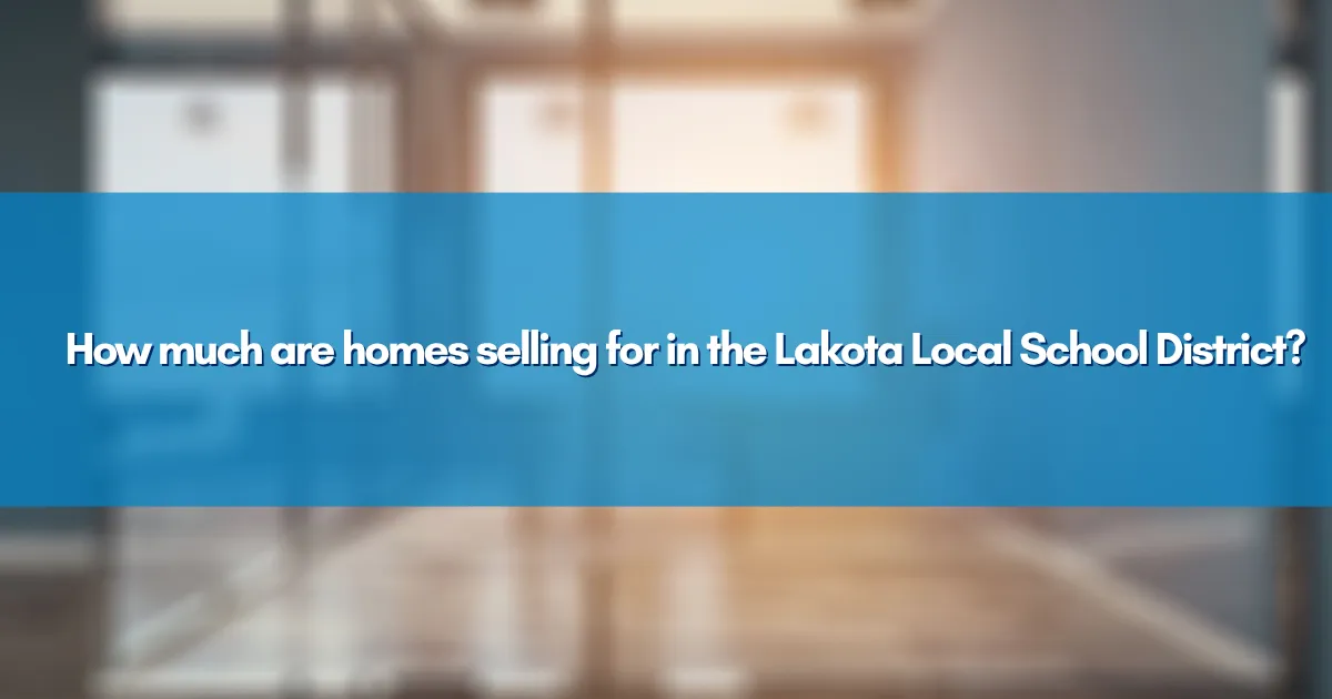A beautiful two-story family home located in the Lakota Local School District