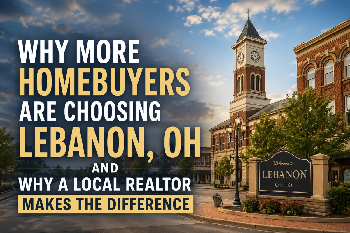 Beautiful residential neighborhood in Lebanon Ohio featuring modern homes and tree-lined streets