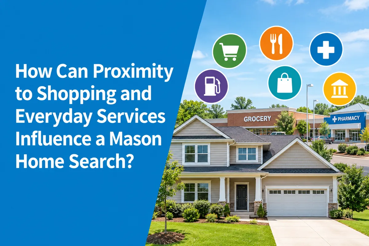 Mason Ohio homes near shopping centers and everyday services
