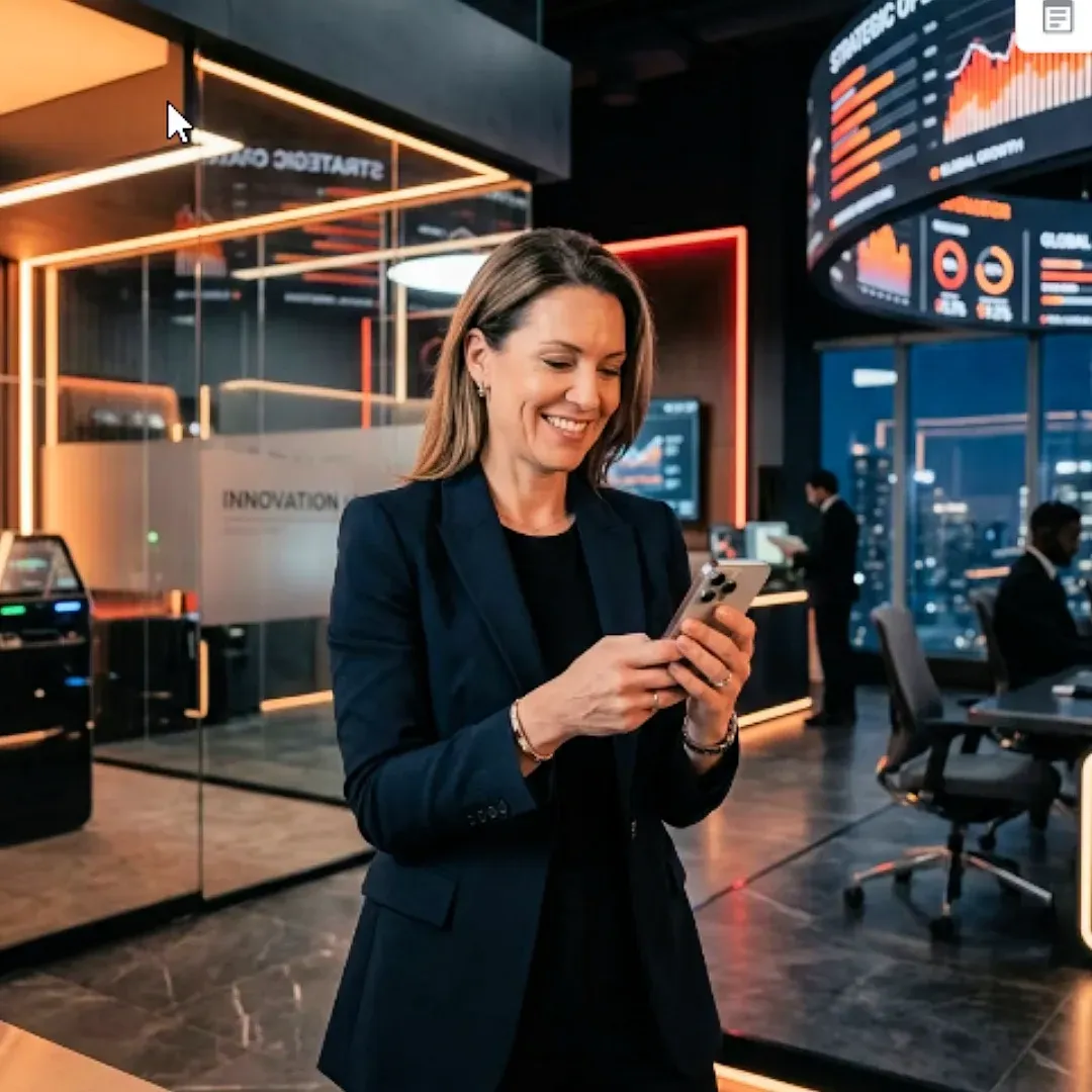 Business owner on the phone