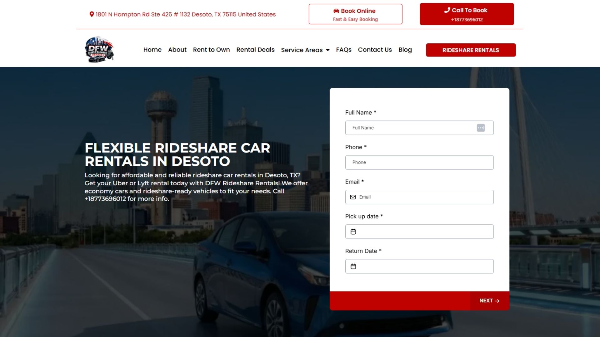 DFW Rideshare Rentals