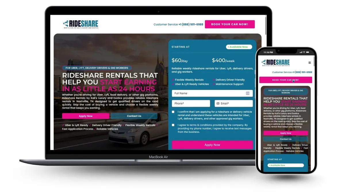 Rideshare Rentals Icon