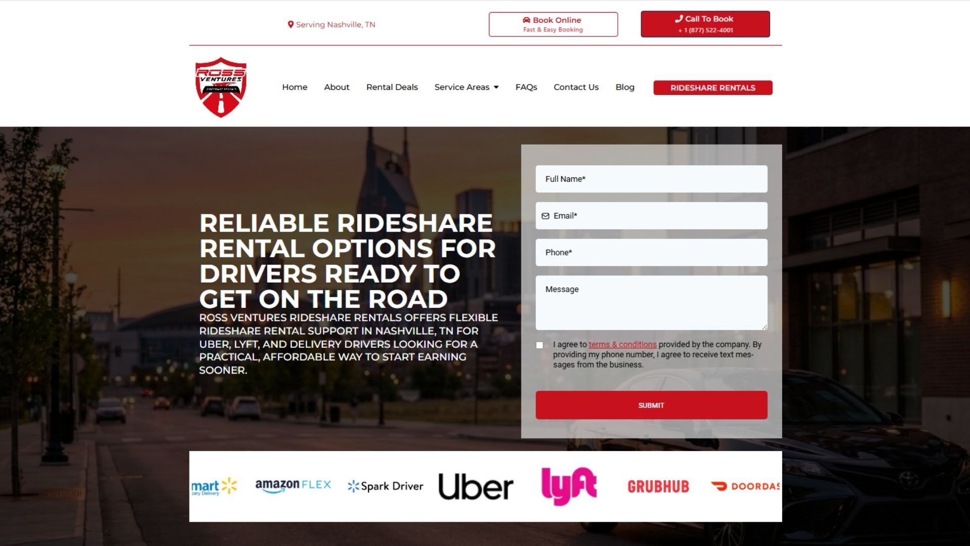 Ross Venture Rideshare Rentals