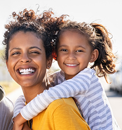 mom daughter healthy gums