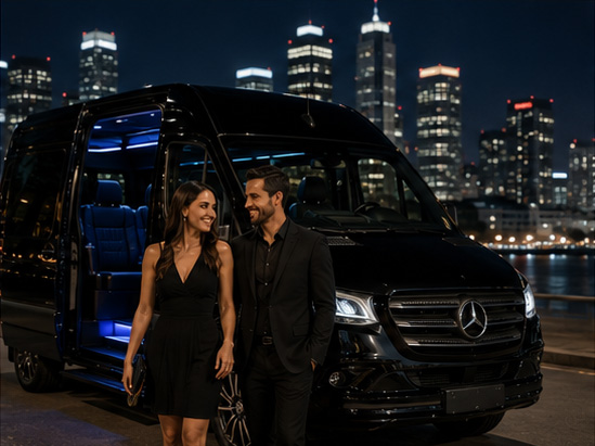 Private transportation for a night out in NYC