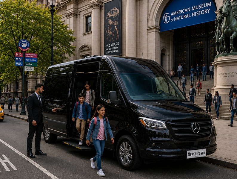 Sprinter Van with private tour group