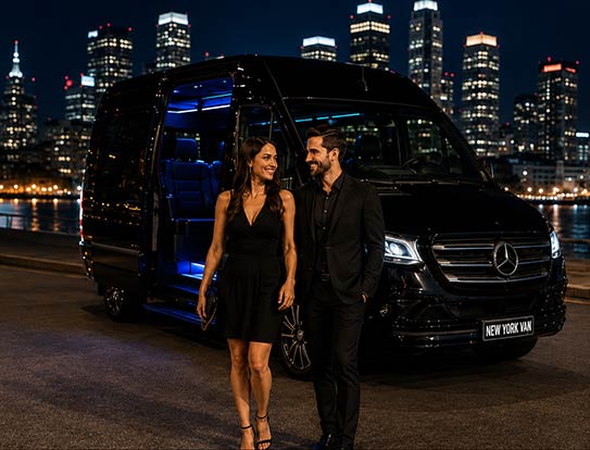 Private transportation for a night out in NYC