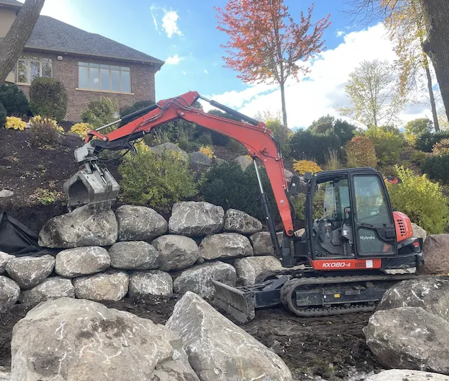 Natural Boulder Retaining Walls