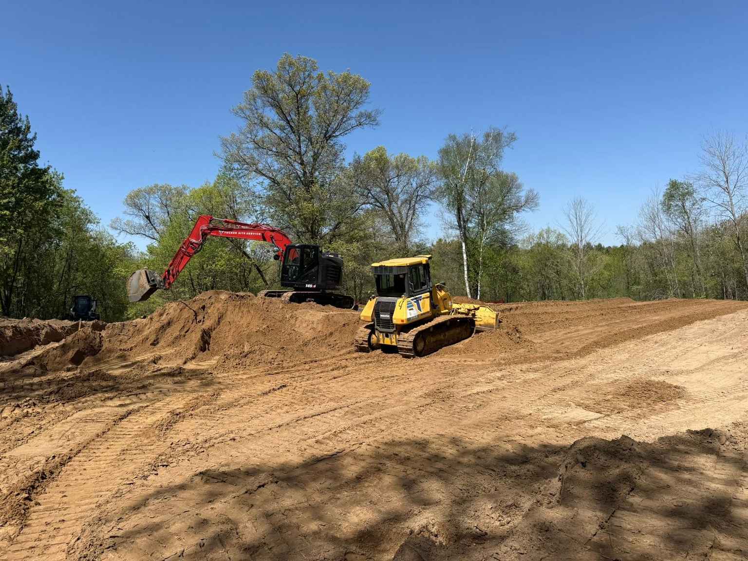 Site grading in elk river, mn