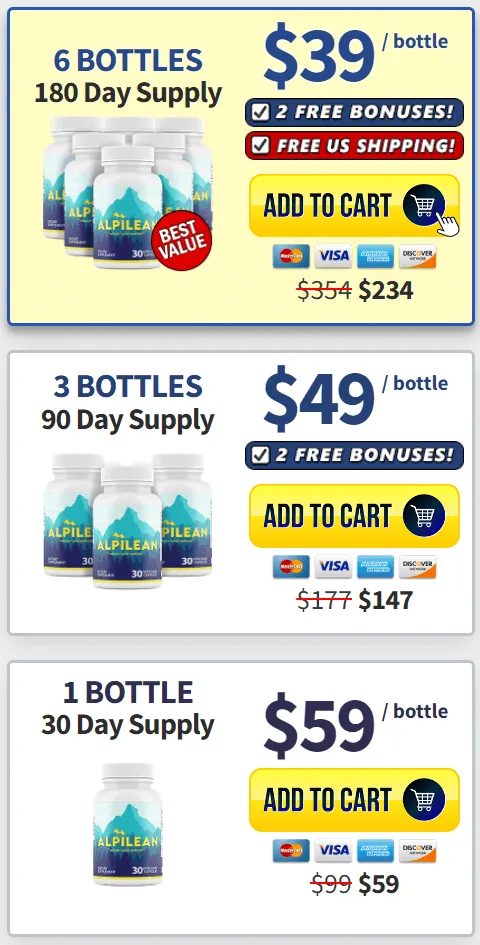 Alpilean Discounted Prices