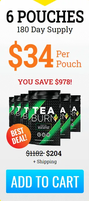 Tea Burn 6 Pouches Supply