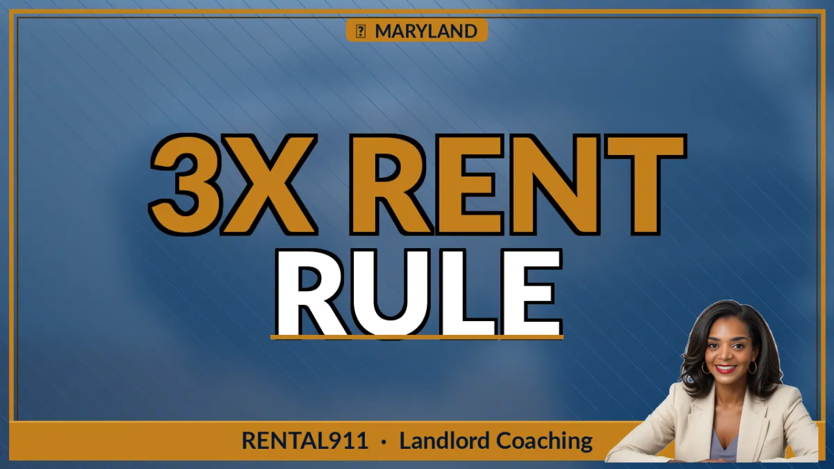 The 3x Rent Rule: How Southern Maryland Landlords Actually Verify Income (And Why Most Get Burned)